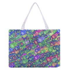 Sktechy Style Guitar Drawing Motif Colorful Random Pattern Wb Zipper Medium Tote Bag by dflcprintsclothing