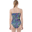 Sktechy Style Guitar Drawing Motif Colorful Random Pattern Wb Cut Out Top Tankini Set View2