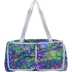 Sktechy Style Guitar Drawing Motif Colorful Random Pattern Wb Multi Function Bag