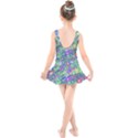 Sktechy Style Guitar Drawing Motif Colorful Random Pattern Wb Kids  Skater Dress Swimsuit View2