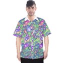 Sktechy Style Guitar Drawing Motif Colorful Random Pattern Wb Men s Hawaii Shirt View1