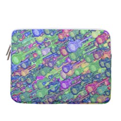 Sktechy Style Guitar Drawing Motif Colorful Random Pattern Wb 14  Vertical Laptop Sleeve Case With Pocket