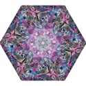 Pink Swirls Blend  Mini Folding Umbrellas View3