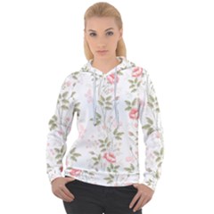 Flowers Roses Pattern Nature Bloom Women s Overhead Hoodie by Grandong