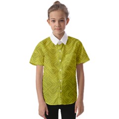 Stylized Botanic Print Kids  Short Sleeve Shirt by dflcprintsclothing