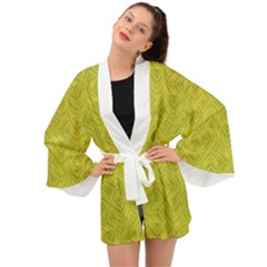 Stylized Botanic Print Long Sleeve Kimono by dflcprintsclothing