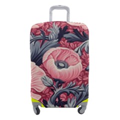 Vintage Floral Poppies Luggage Cover (small) by Grandong