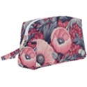 Vintage Floral Poppies Wristlet Pouch Bag (Large) View1