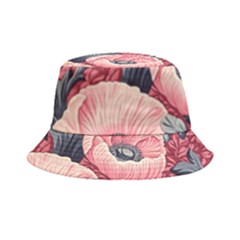 Vintage Floral Poppies Bucket Hat by Grandong