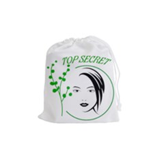 Top Secret  Drawstring Pouch (medium) by Raju