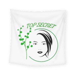 Top Secret  Square Tapestry (small) by Raju