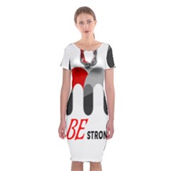 Be Strong  Classic Short Sleeve Midi Dress