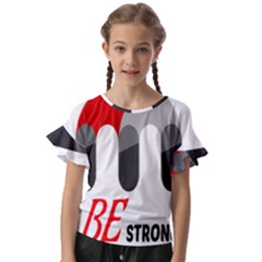 Be Strong  Kids  Cut Out Flutter Sleeves by Raju