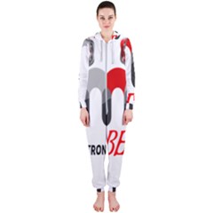 Be Strong Hooded Jumpsuit (ladies) by Raju