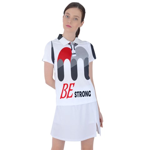 Be Strong Women s Polo T-shirt by Raju