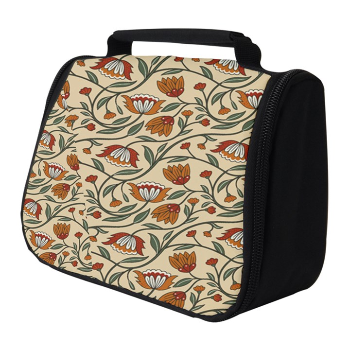 Floral Design Full Print Travel Pouch (Small)