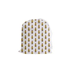 Teddy Pattern Drawstring Pouch (Small)