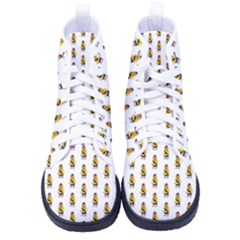 Teddy Pattern Kid s High-Top Canvas Sneakers