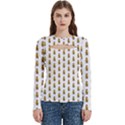 Teddy Pattern Women s Cut Out Long Sleeve T-Shirt View1