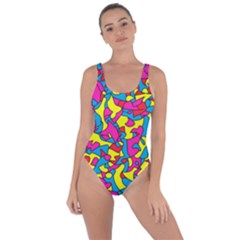 Colorful-graffiti-pattern-blue-background Bring Sexy Back Swimsuit by designsbymallika