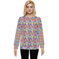 Abstract Pattern Hidden Pocket Sweatshirt