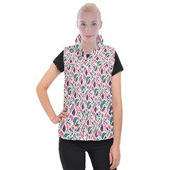 Multi Colour Pattern Women s Button Up Vest