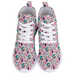 Multi Colour Pattern Women s Lightweight High Top Sneakers by designsbymallika