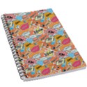 Pop Culture Abstract Pattern 5.5  x 8.5  Notebook View1