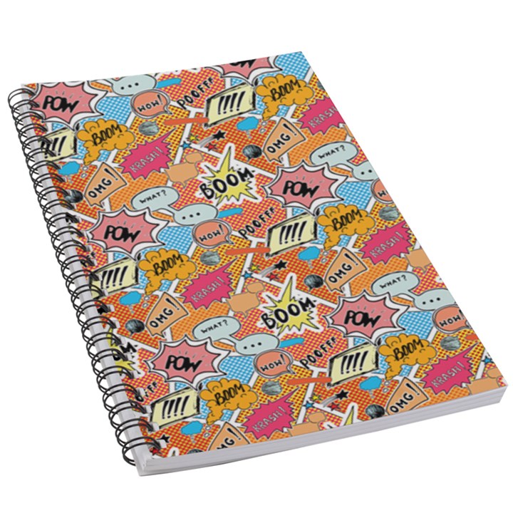 Pop Culture Abstract Pattern 5.5  x 8.5  Notebook