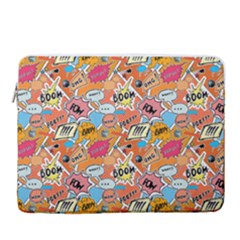 Pop Culture Abstract Pattern 15  Vertical Laptop Sleeve Case With Pocket by designsbymallika