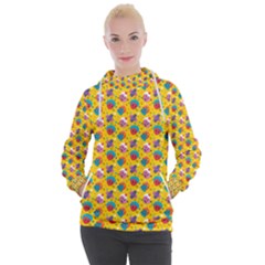 Heart Diamond Pattern Women s Hooded Pullover