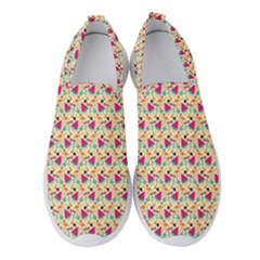 Summer Watermelon Pattern Women s Slip On Sneakers by designsbymallika