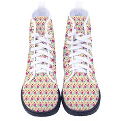 Summer Watermelon Pattern Kid s High-top Canvas Sneakers