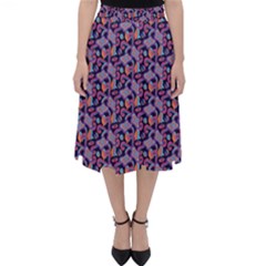 Trippy Cool Pattern Classic Midi Skirt by designsbymallika