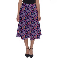 Trippy Cool Pattern Perfect Length Midi Skirt by designsbymallika