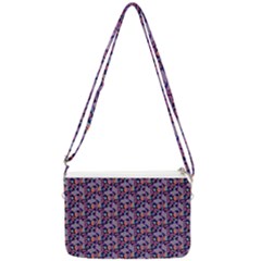 Trippy Cool Pattern Double Gusset Crossbody Bag by designsbymallika