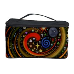 Swirl Vortex Emoji Cyclone Motion Art Cosmetic Storage Case by Paksenen