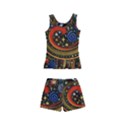 Swirl Vortex Emoji Cyclone Motion Art Kids  Boyleg Swimsuit View2