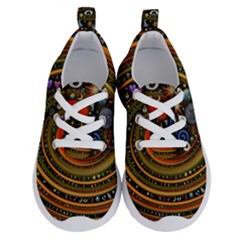 Swirl Vortex Emoji Cyclone Motion Art Running Shoes by Paksenen