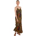 Swirl Vortex Emoji Cyclone Motion Art Cami Maxi Ruffle Chiffon Dress View1