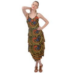 Swirl Vortex Emoji Cyclone Motion Art Layered Bottom Dress