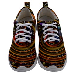 Swirl Vortex Emoji Cyclone Motion Art Mens Athletic Shoes by Paksenen