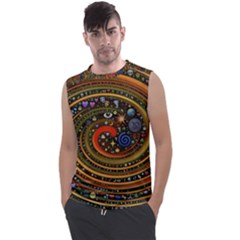 Swirl Vortex Emoji Cyclone Motion Art Men s Regular Tank Top by Paksenen