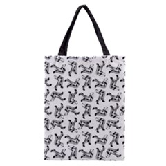 Erotic Pants Motif Black And White Graphic Pattern Black Backgrond Classic Tote Bag by dflcprintsclothing