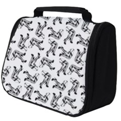 Erotic Pants Motif Black And White Graphic Pattern Black Backgrond Full Print Travel Pouch (big) by dflcprintsclothing