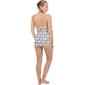 Erotic Pants Motif Black And White Graphic Pattern Black Backgrond Scallop Top Cut Out Swimsuit View2