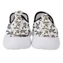 Erotic Pants Motif Black And White Graphic Pattern Black Backgrond Women s Slip On Sneakers View4