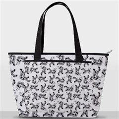 Erotic Pants Motif Black And White Graphic Pattern Black Backgrond Back Pocket Shoulder Bag  by dflcprintsclothing