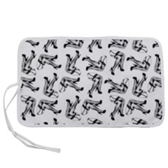 Erotic Pants Motif Black And White Graphic Pattern Black Backgrond Pen Storage Case (m) by dflcprintsclothing