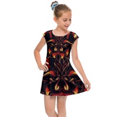 Year Of The Dragon Kids  Cap Sleeve Dress by MRNStudios